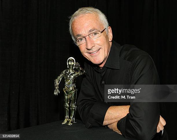 Anthony Daniels, alter ego of C-3P0 during "Star Wars" Celebration IV - Day 2 - Media Day at Los Angeles Convention Center in Los Angeles,...