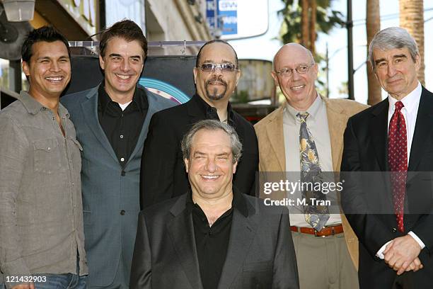 Adam Beach, Chris Noth, Ice-T, Sam Waterston and Dick Wolf