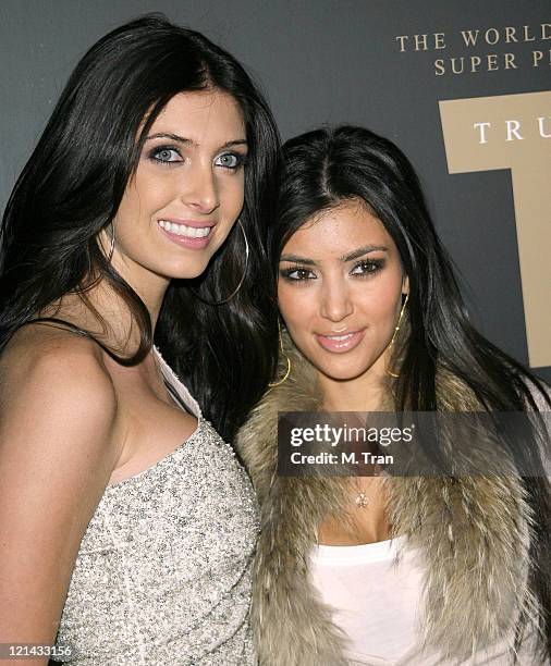 Brittny Gastineau and Kim Kardashian during Trump Vodka Launch Party - Arrivals at Les Deux in Hollywood, California, United States.