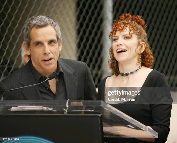 Ben Stiller and Amy Stiller during Jerry Stiller and Anne Meara Honored with a Star on the Hollywood Walk of Fame at 7018 Hollywood Blvd. In...