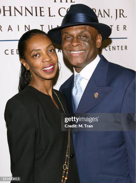 Brooks Jackson and Michael Colyar during Johnnie L. Cochran, Jr. Brain Tumor Center Opening Gala - Red Carpet at The Beverly Wilshire Hotel in...