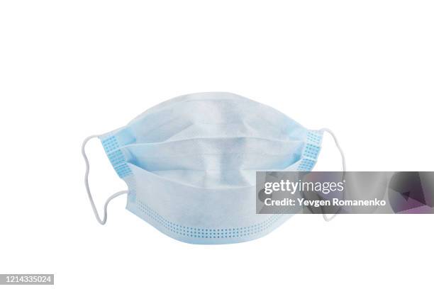 doctor mask and coronavirus protection isolated on a white background - operatiemasker stockfoto's en -beelden