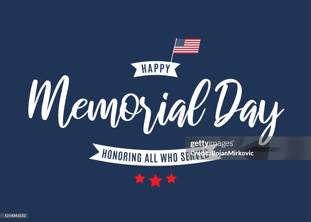 De achtergrond van de Dag van het gedenkteken. Het eren van allen die dienden. Vector