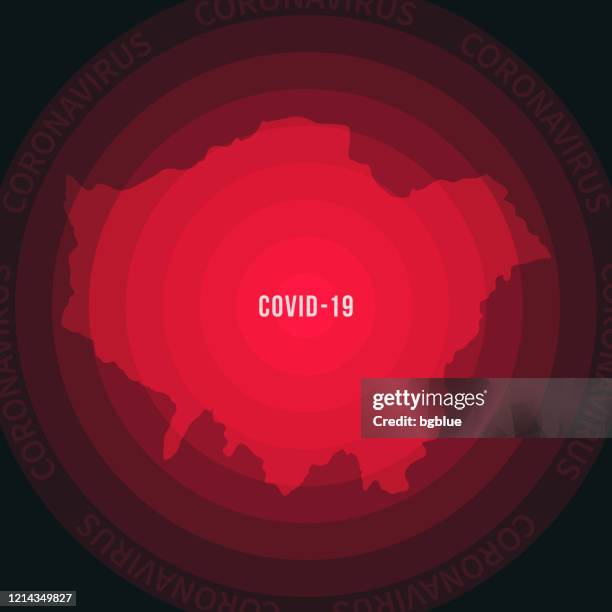 london map with the spread of covid-19. coronavirus outbreak - self isolation uk stock illustrations