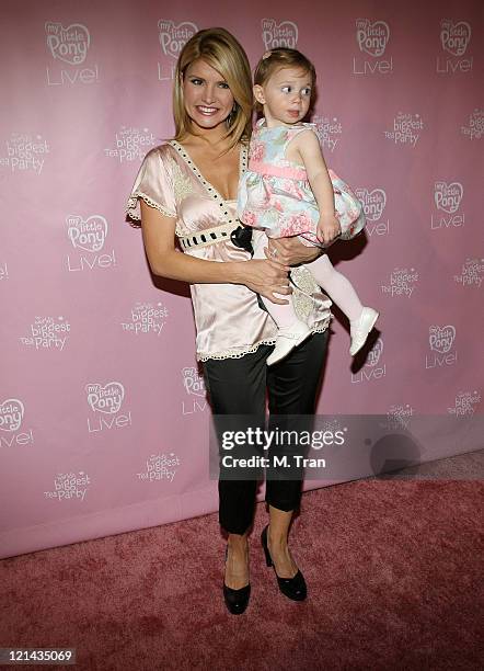 Dayna Devon and daughter, Emmy during "My Little Pony Live!" Los Angeles Premiere - Arrivals at Kodak Theater in Hollywood, California, United States.