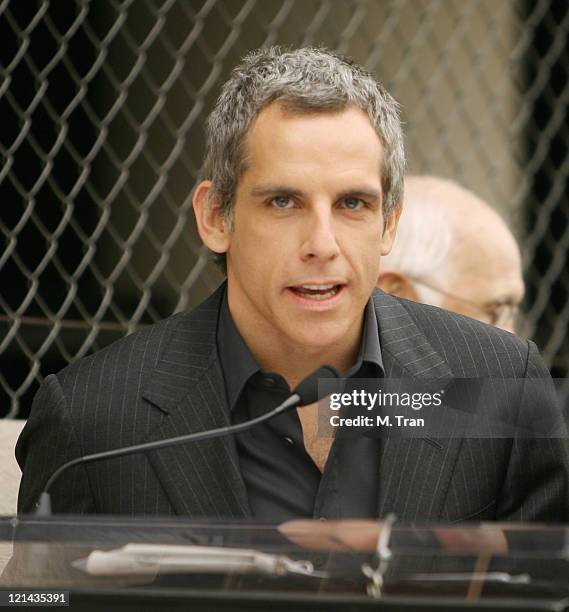 Ben Stiller during Jerry Stiller and Anne Meara Honored with a Star on the Hollywood Walk of Fame at 7018 Hollywood Blvd. In Hollywood, California,...