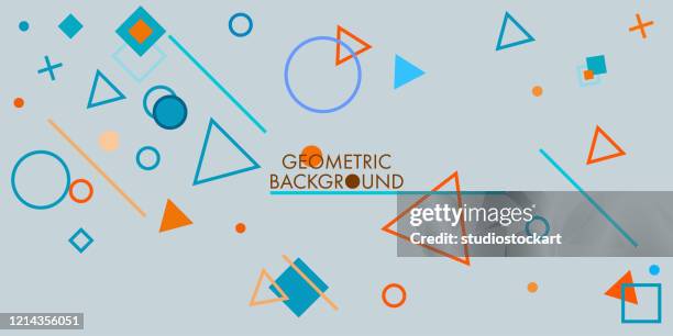 stockillustraties, clipart, cartoons en iconen met geometrische achtergrond - triangel