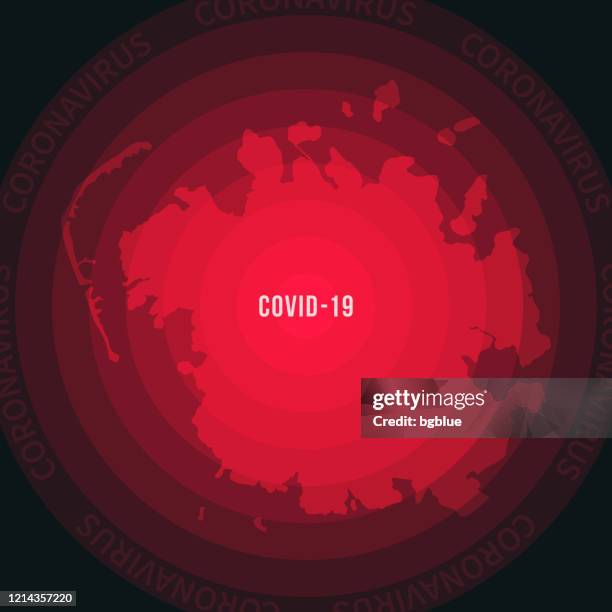 micronesia map with the spread of covid-19. coronavirus outbreak - pohnpei stock illustrations