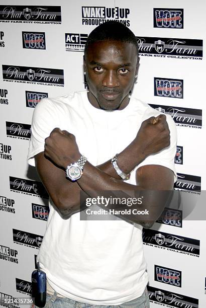 Akon during Babyface and Russell Simmons Host "Wake Up Everybody" Release Party at Bryant Park Hotel Cellar Bar in New York City, New York, United...