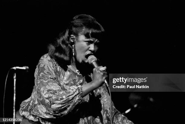 American Soul & R&B singer Betty Wright performs onstage at the Uptown Theater, Chicago, Illinois, November 14, 1979.