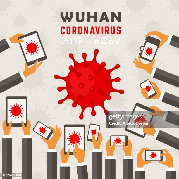 corona virus - covid-19. - coronavirus closed stock illustrations