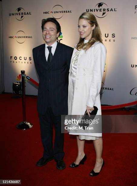 Chris Kattan and Sunshine Tutt during NBC Universal Golden Globe After Party at Beverly Hilton Hotel in Beverly Hills, Calfirnia, United States.