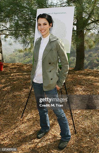 Christy Carlson Romano during EMA and E! Entertainment Television Tree Planting Event - April 4, 2007 at Tree People's Headquarters in Coldwater...