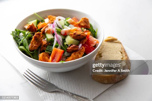 chicken salad - chicken tandoori stock pictures, royalty-free photos & images