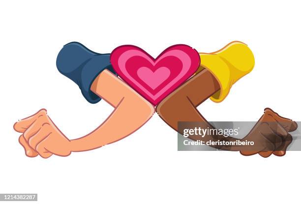 touching the elbows - elbow greeting stock illustrations
