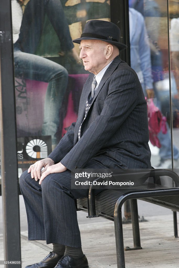 Dominic Chianese on Location for "The Last New Yorker" - March 30, 2006