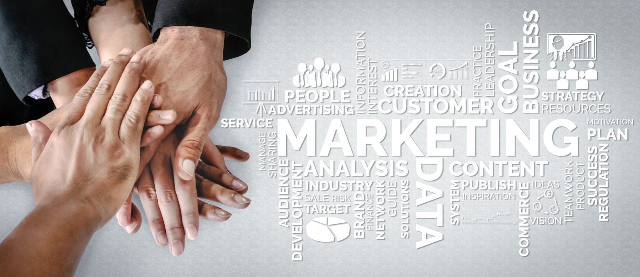 Digital Marketing Technology Solution for Online Business Concept Digital Marketing Technology Solution for Online Business Concept