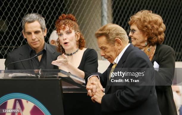 Ben Stiller, Amy Stiller, Jerry Stiller and Anne Meara