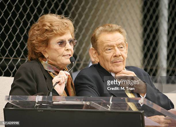Jerry Stiller and Anne Meara during Jerry Stiller and Anne Meara Honored with a Star on the Hollywood Walk of Fame at 7018 Hollywood Blvd. In...