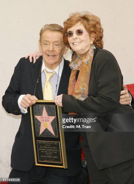 Jerry Stiller and Anne Meara during Jerry Stiller and Anne Meara Honored with a Star on the Hollywood Walk of Fame at 7018 Hollywood Blvd. In...