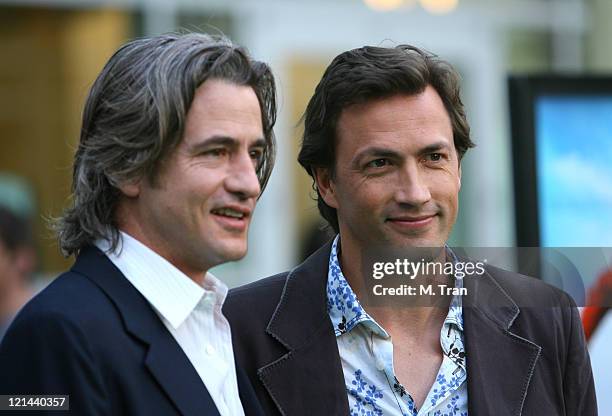 Dermot Mulroney and Andrew Shue during "Gracie" Los Angeles Premiere - Arrivals at The ArcLight in Hollywood, California, United States.