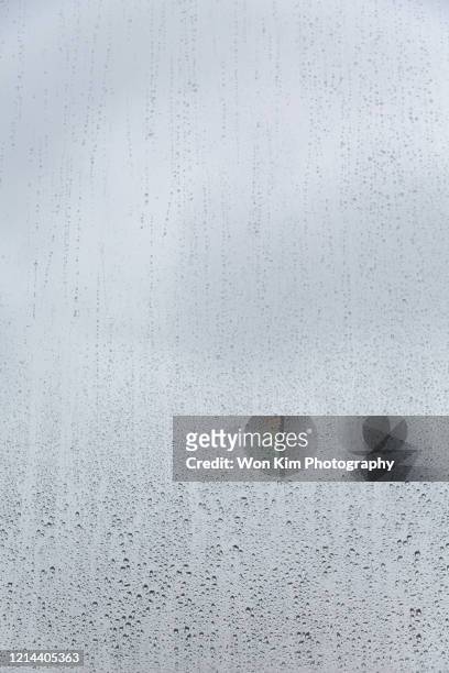 raindrops - condensation glass stock-fotos und bilder