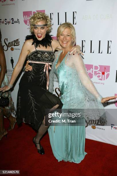 Elaine Hendrix and Jayne Atkinson during "What A Pair! 5" at The Orpheum in Los Angeles, California, United States.