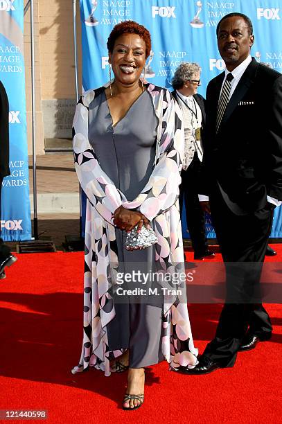 Pounder during 38th Annual NAACP Image Awards - Arrivals at Shrine Auditorium in Los Angeles, California, United States.