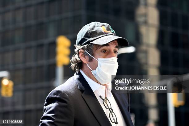 Michael Cohen, President Donald Trumps former personal attorney, arrives at his Park Avenue apartment on May 21 in New York City. - Cohen's lawyer...