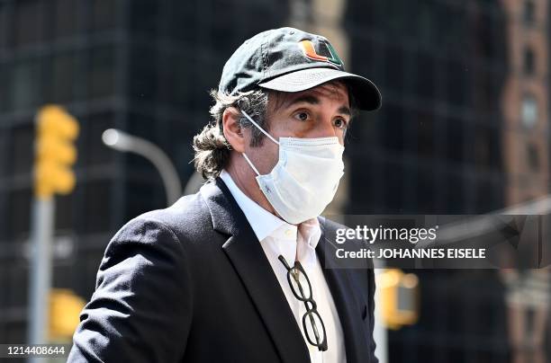 Michael Cohen, President Donald Trumps former personal attorney, arrives at his Park Avenue apartment on May 21 in New York City. - Cohen's lawyer...