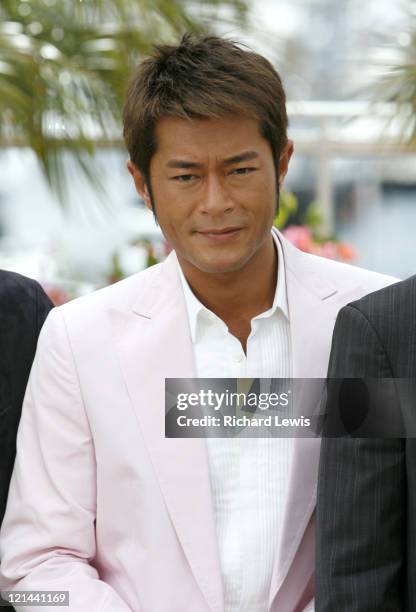 Louis Koo during 2007 Cannes Film Festival - "Triangle" Photocall at Palais de Festival in Cannes, France.