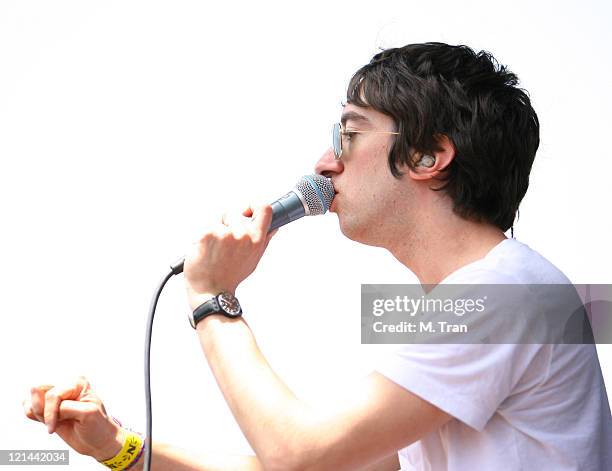 Tom Higgenson of Plain White T's during KROQ Weenie Roast Y Fiesta 2007 - Show at Verizon Amphitheater in Irvine, California, United States.