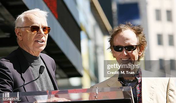 Jac Holzman, founder of Elektra Records, with Robby Krieger of The Doors