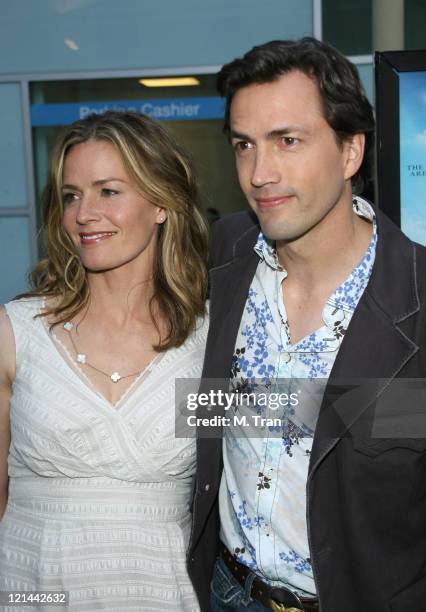 Elisabeth Shue and Andrew Shue during "Gracie" Los Angeles Premiere - Arrivals at The ArcLight in Hollywood, California, United States.