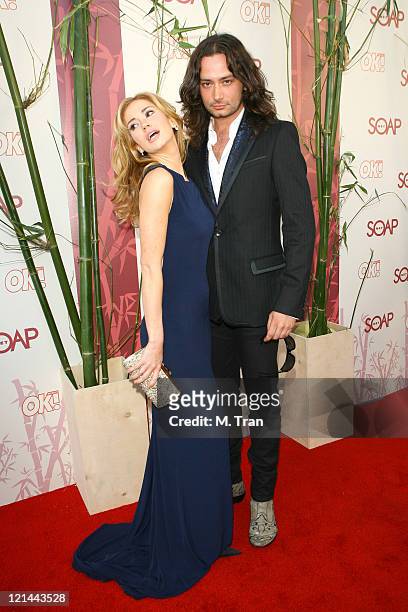 Ashley Jones and Constantine Maroulis during SOAPnet Hosts "Night Before" Party for the 2007 Daytime Emmy Award Nominees at Boulevard3 in Hollywood,...