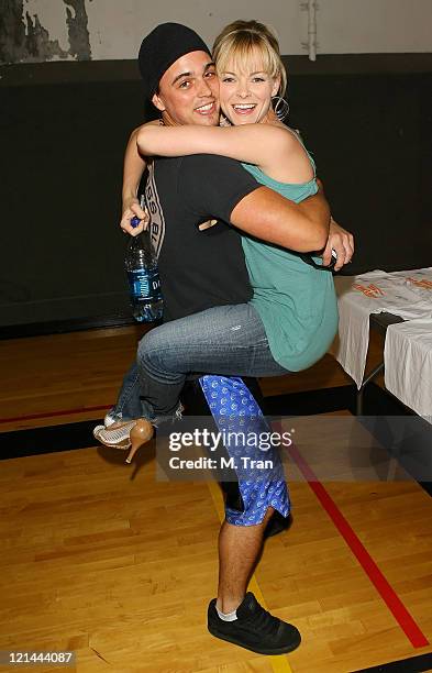 Darin Brooks and Martha Madison during 18th Annual "Days of Our Lives" Celebrity Basketball Game at South Pasadena High School in South Pasadena,...