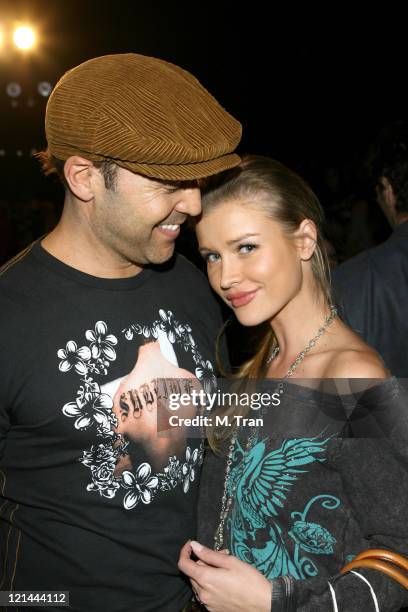 Jeremy Piven and Joanna Krupa backstage at Monarchy Collection Fall 2007