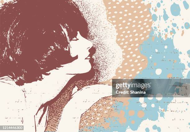 15点の女性 上を向く 横顔イラスト素材 Getty Images 15点の女性 上を向く 横顔イラスト素材 Getty Images