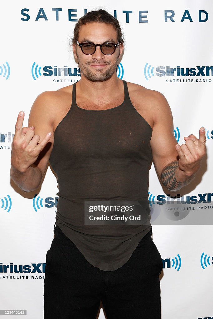 Jason Momoa Visits SiriusXM