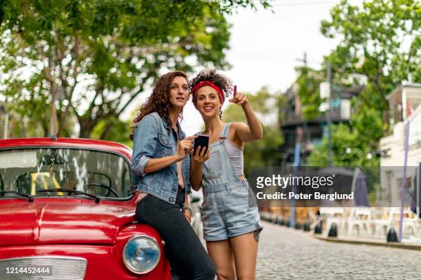 tourists in buenos aires - uber in buenos aires argentina stock pictures, royalty-free photos & images