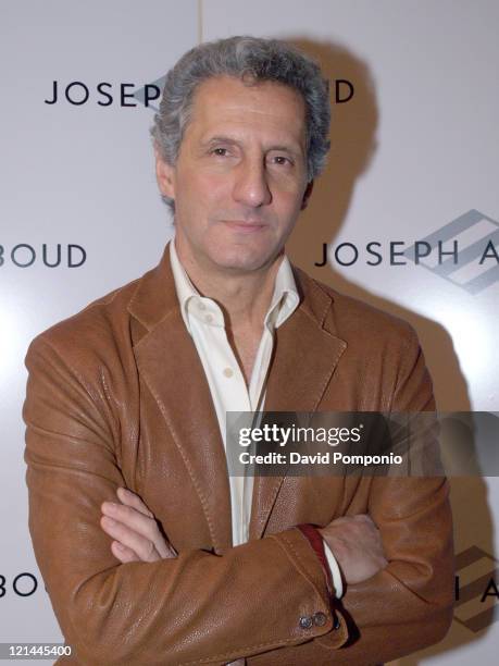 Joseph Abboud, designer during Olympus Fashion Week Fall 2005 - Joseph Abboud - Front Row and Backstage at Bryant Park in New York City, New York,...