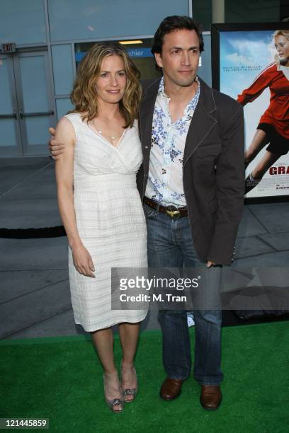Elisabeth Shue and Andrew Shue during "Gracie" Los Angeles Premiere - Arrivals at The ArcLight in Hollywood, California, United States.