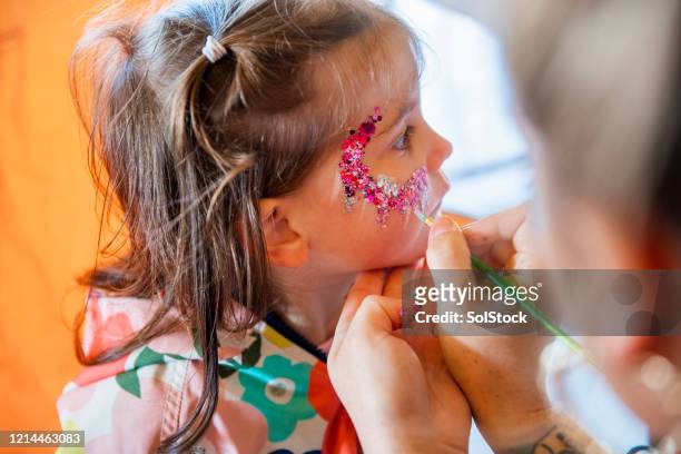 fashionable face painting - face paint stock pictures, royalty-free photos & images