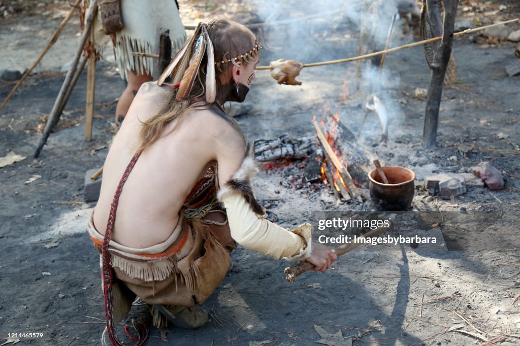 Reenactors of the Jamestown Colony in Virginia