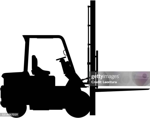 gabelstapler - forklift stock-grafiken, -clipart, -cartoons und -symbole