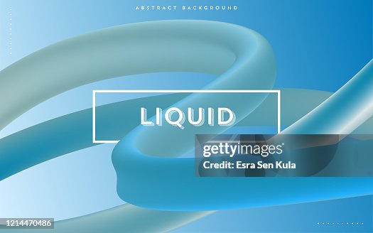 Trendy Abstract Liquid Design Templates With 3d Flow Shapes High-Res ...