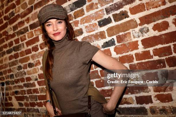 Actress Delphine Rollin poses during a portrait session in Paris, France on .