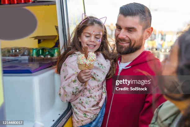ice cream treats - face painting stock pictures, royalty-free photos & images