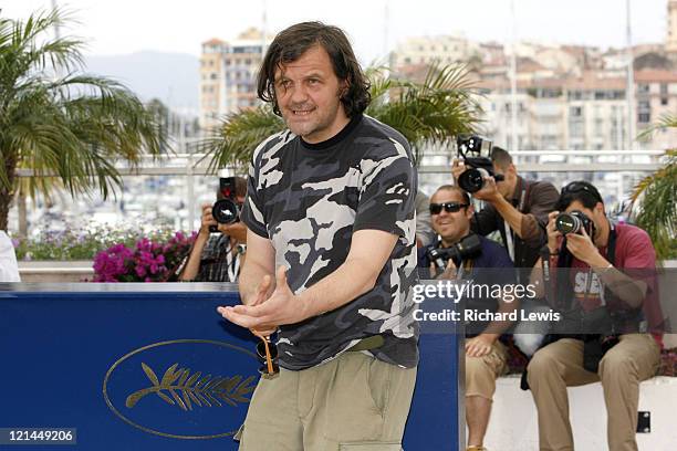 Emir Kusturica during 2007 Cannes Film Festival - "Promise Me This" Photocall at Palais des Festivals in Cannes, France.