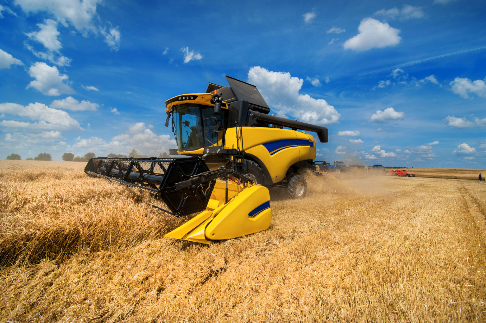 New Holland forage harvester